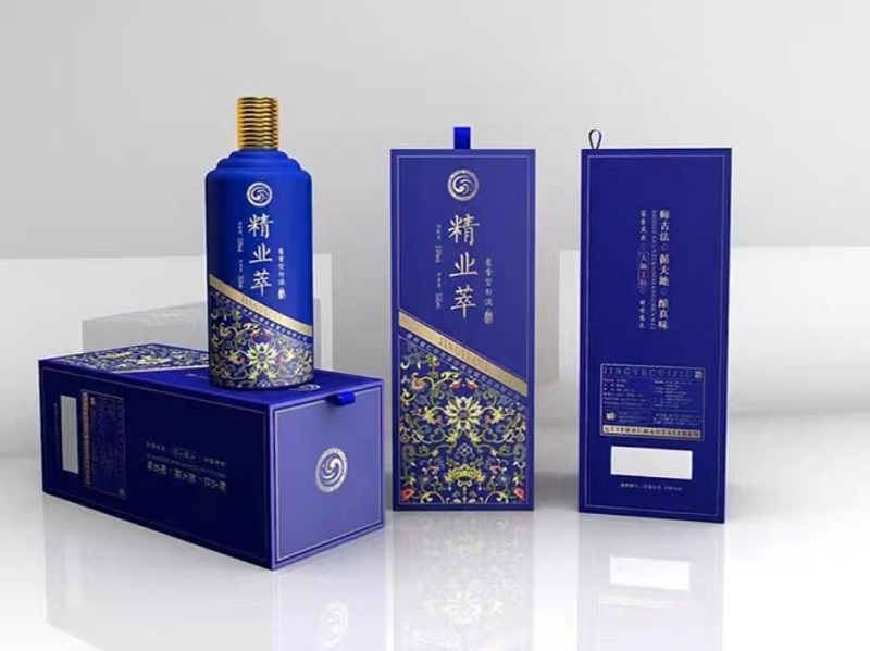 中國山水畫在酒盒包裝製作上的運用