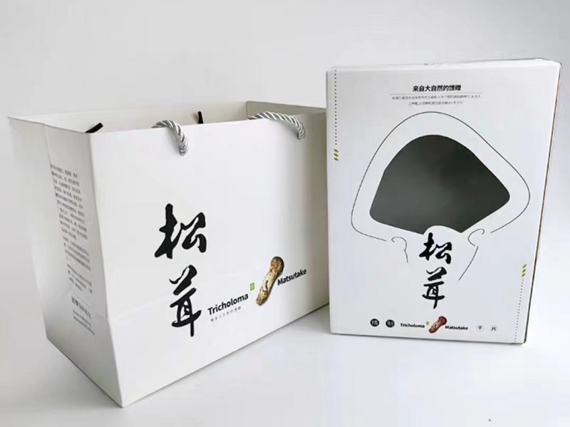 鬆茸禮盒手提袋製作