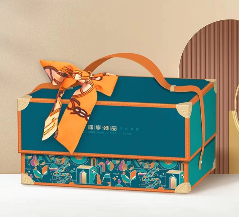 高檔禮盒包裝盒-禮品盒蝴蝶結係法(三）