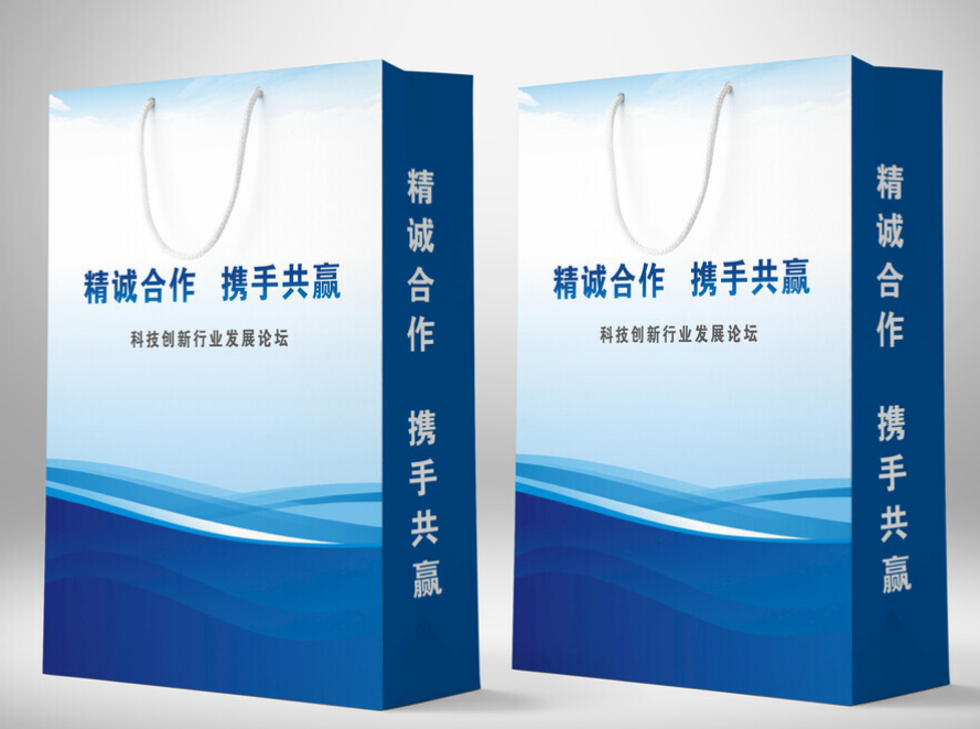 手提袋的製作，手提袋製作示意圖（三）